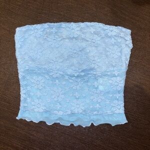Brandy Melville Kimchi Blue Sky Lace Top